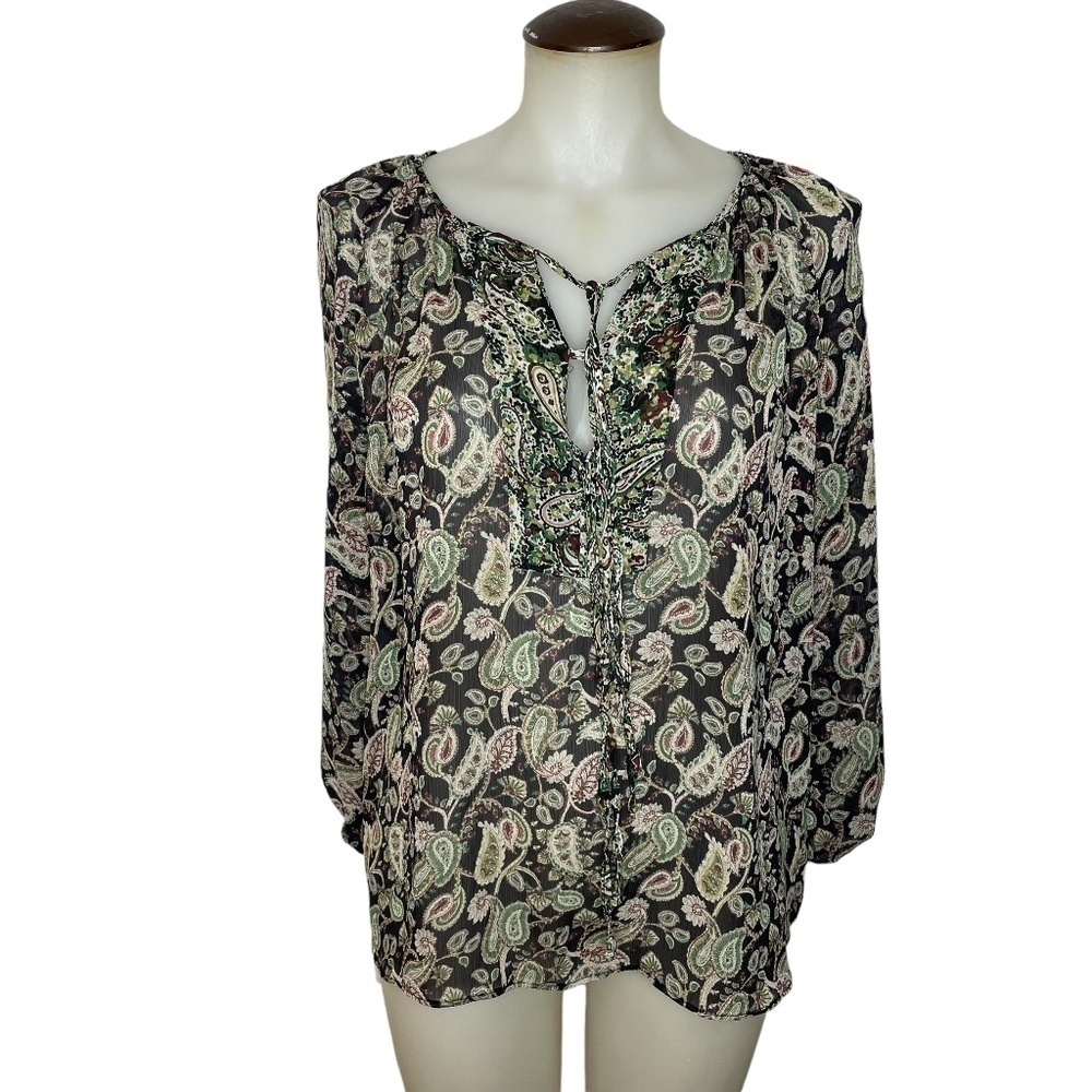 Paisley Chiffon Blouse💙